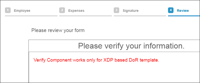 The AEM Forms Verify Component does NOT WORK in 6.5.1.0