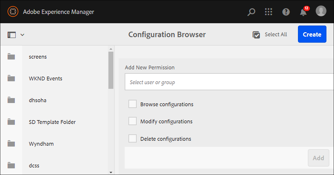 AEM Forms Configuration Browser Folders limitation is 40