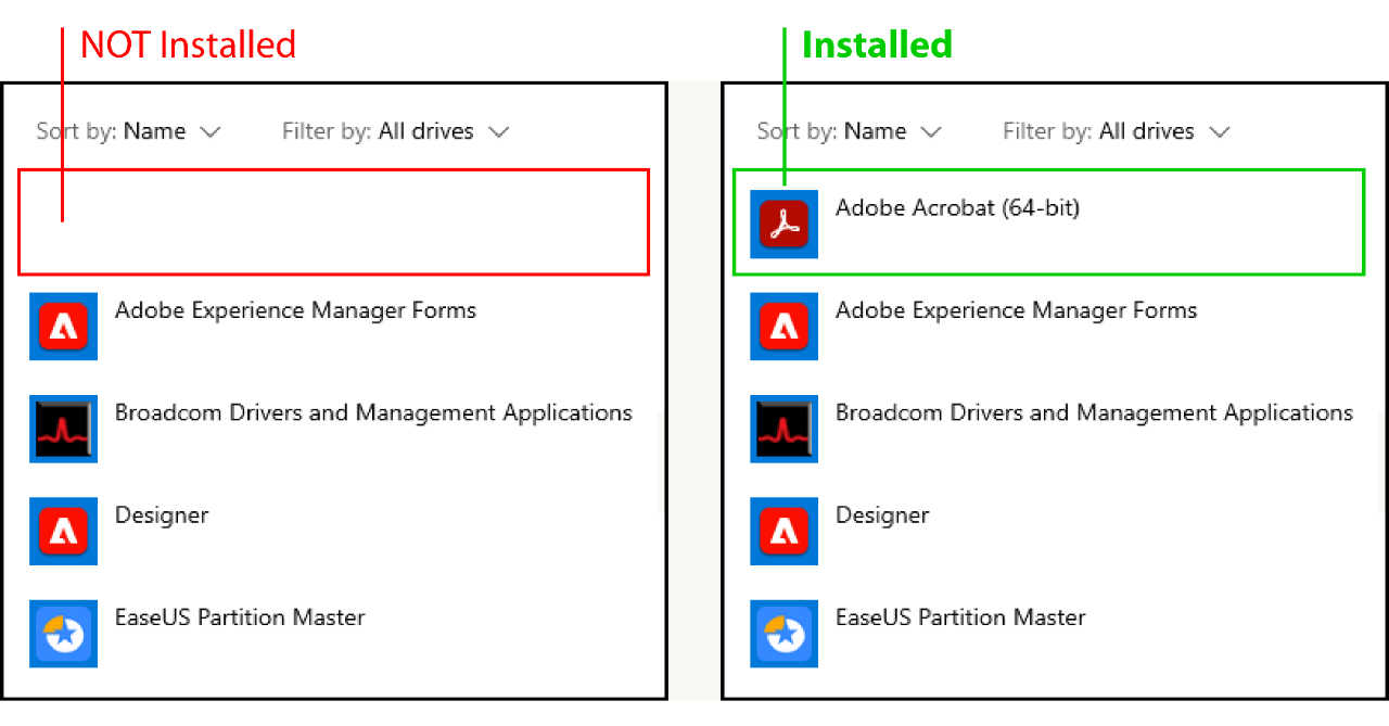 Screenshot showing the Windows Program tool.